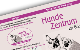 Hausflyer Hundezentrum Im Eckey in 59227 Ahlen-Vorhelm